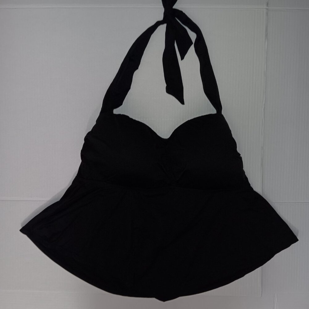 MYNAH WOMEN'S HALTER TANKINI SWIM TOP - Picture 2 of 9